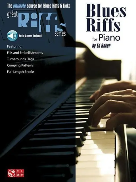 Cover: 9780895249296 | Blues Riffs for Piano - Book/Online Audio | Ed Baker | Taschenbuch