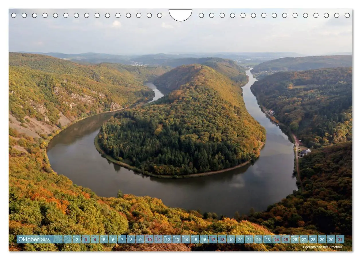 Bild: 9783457819296 | SAARLAND - AUSSICHTSREICH (Wandkalender 2026 DIN A4 quer), CALVENDO...