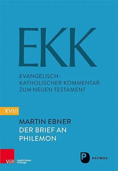 Cover: 9783843609296 | Der Brief an Philemon | EKK Band XVIII (Neue Folge) | Martin Ebner