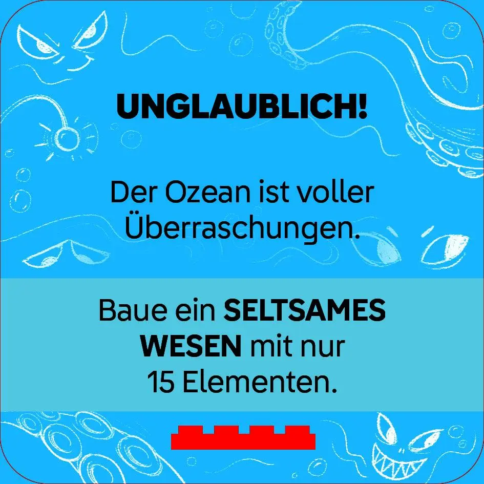 Bild: 9783960809296 | LEGO® - ReCreate Karten - Meer &amp; Ozean | mit LEGO Elementen | Buch