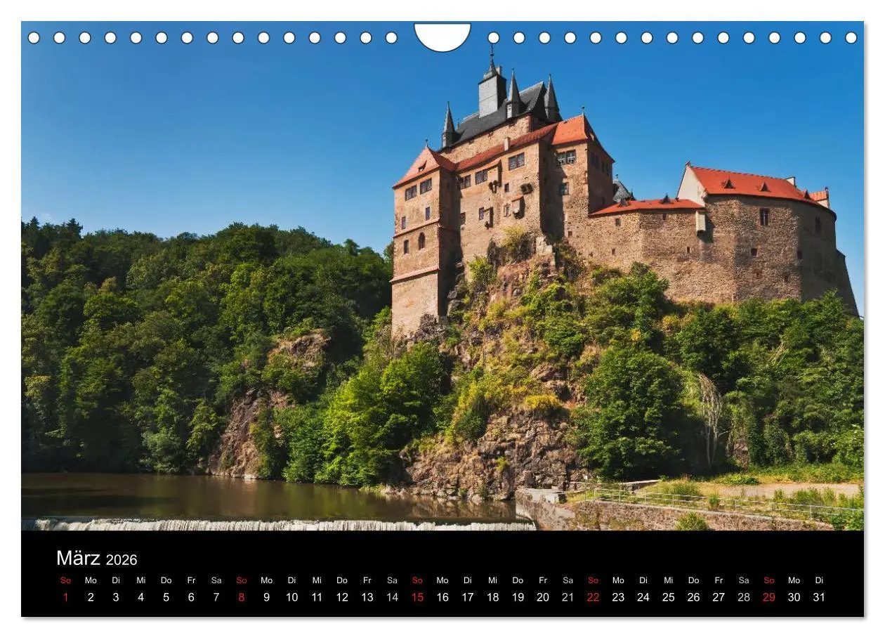 Bild: 9783516209396 | Sächsische Burgen und Schlösser (Wandkalender 2026 DIN A4 quer),...