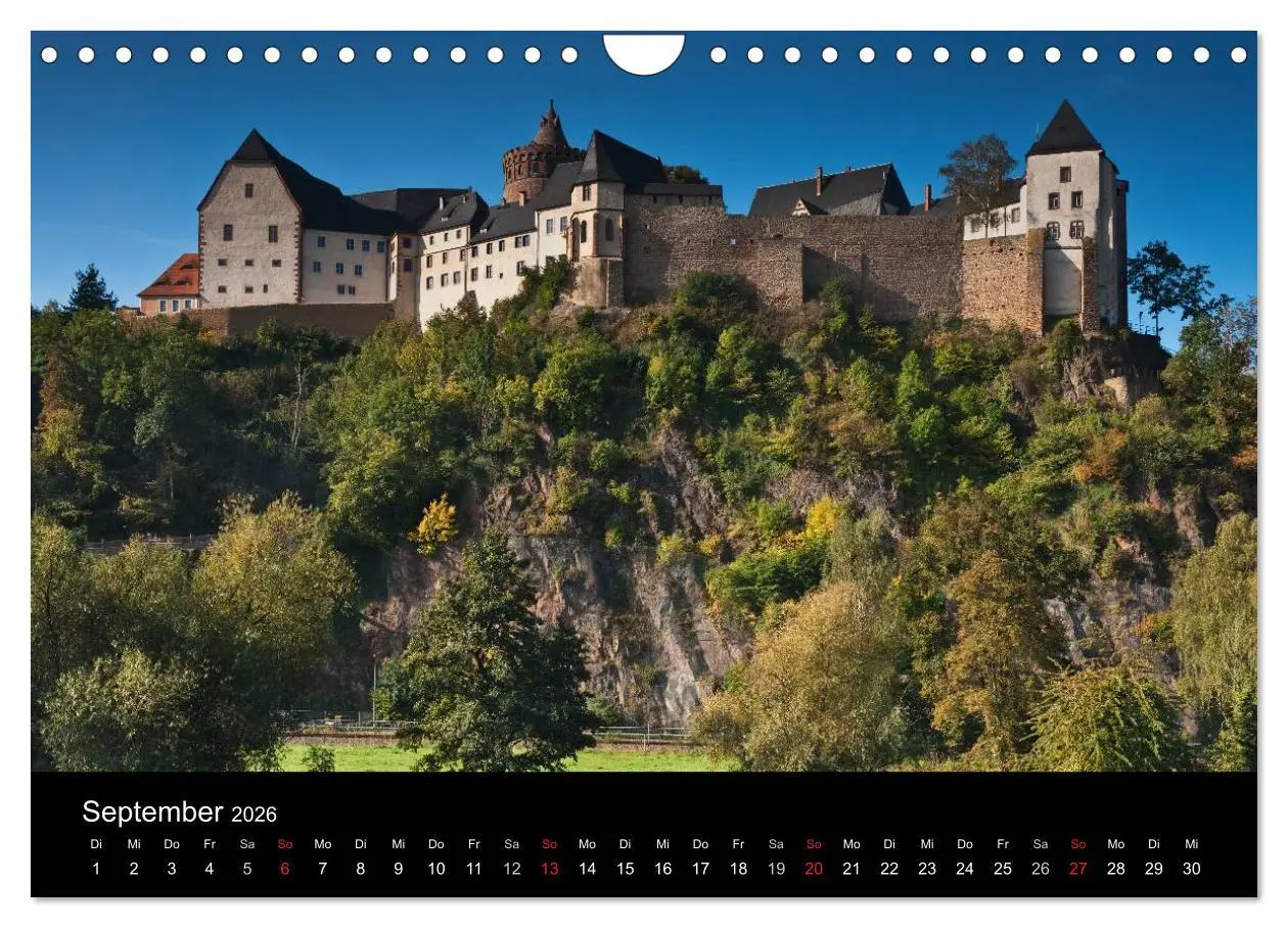 Bild: 9783516209396 | Sächsische Burgen und Schlösser (Wandkalender 2026 DIN A4 quer),...