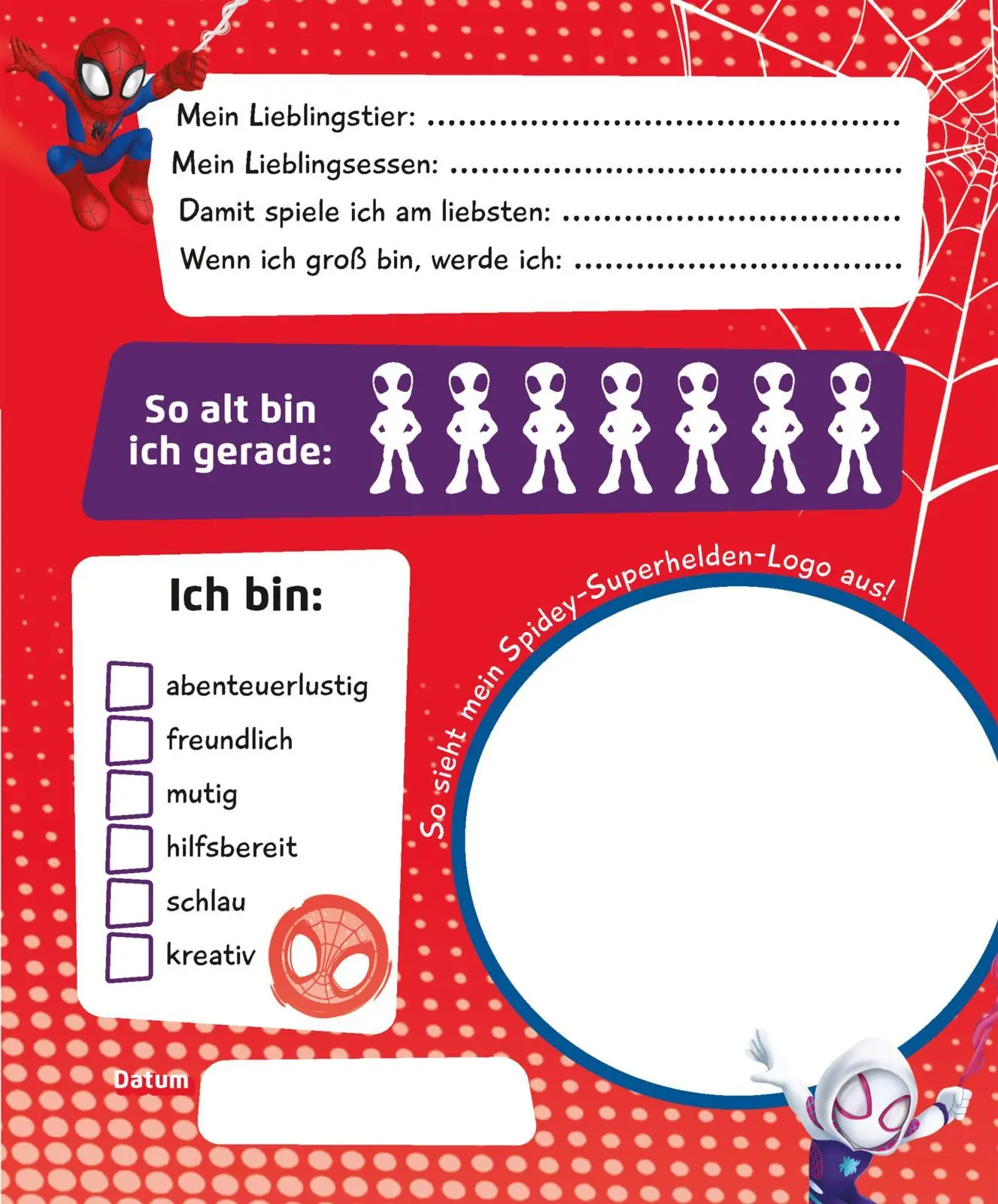 Bild: 9783845129396 | MARVEL Spidey und seine Super-Freunde: Mein Kindergarten Freundebuch