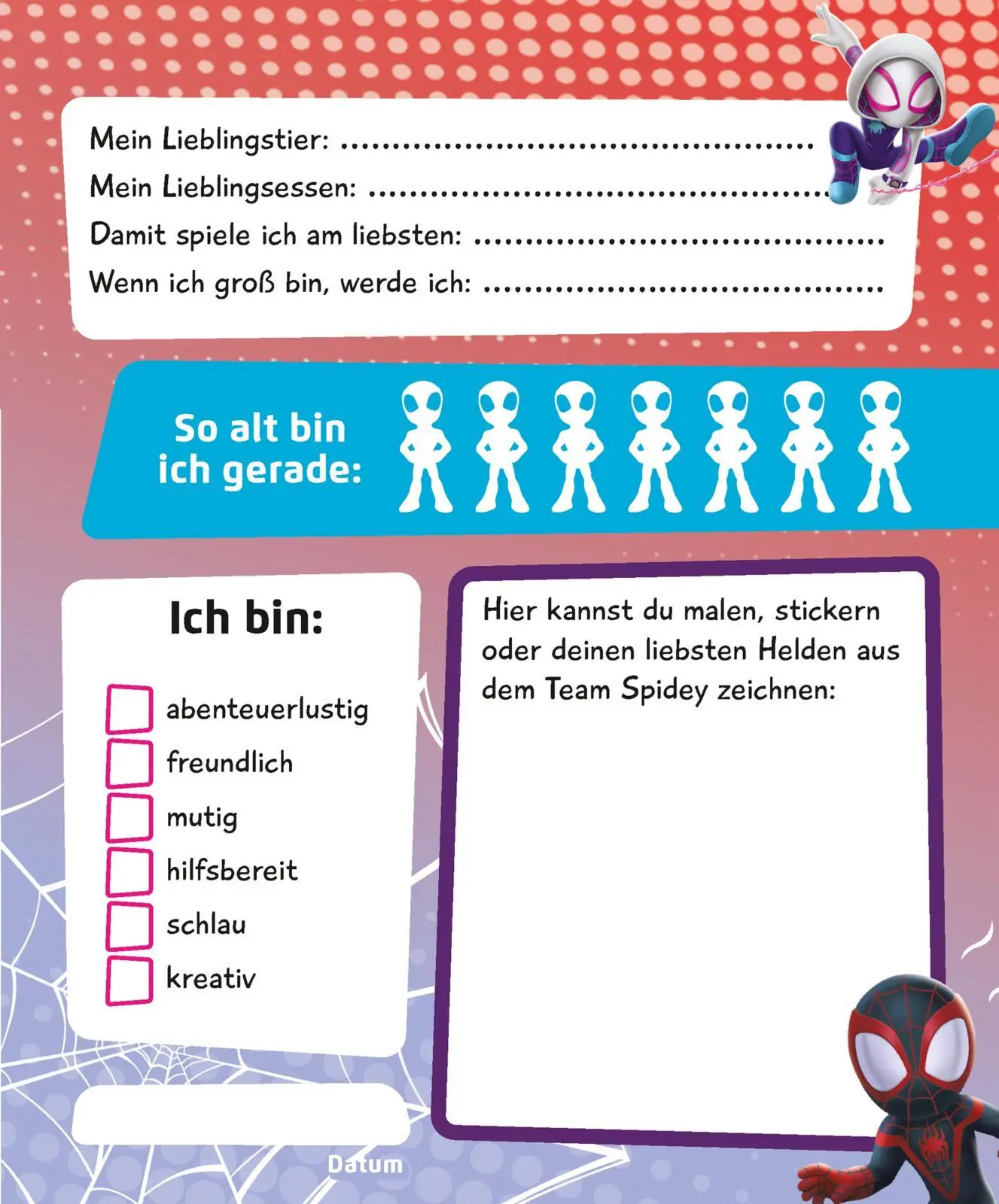 Bild: 9783845129396 | MARVEL Spidey und seine Super-Freunde: Mein Kindergarten Freundebuch