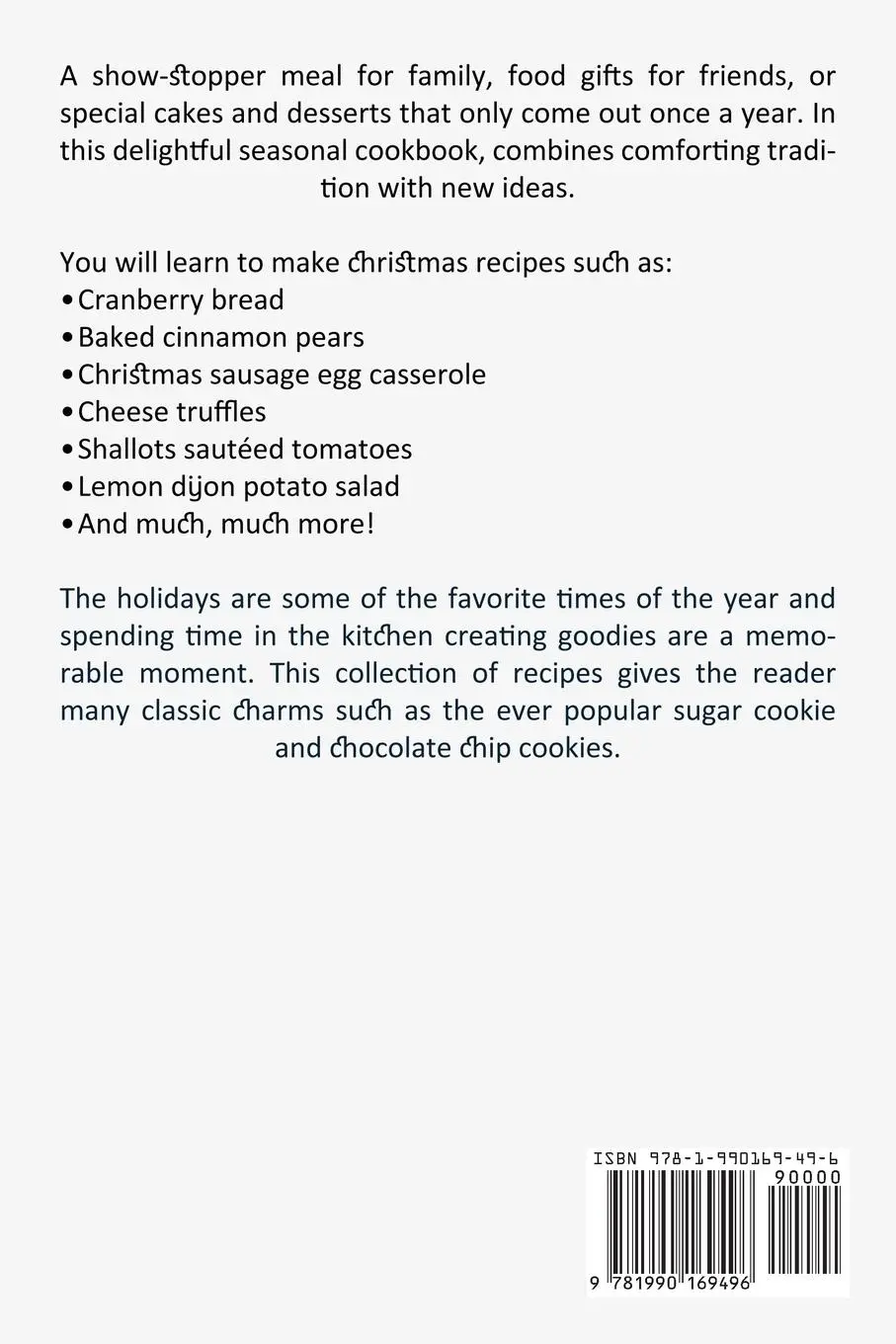 Rückseite: 9781990169496 | Christmas Recipes | Patricia Everett | Taschenbuch | Englisch | 2020