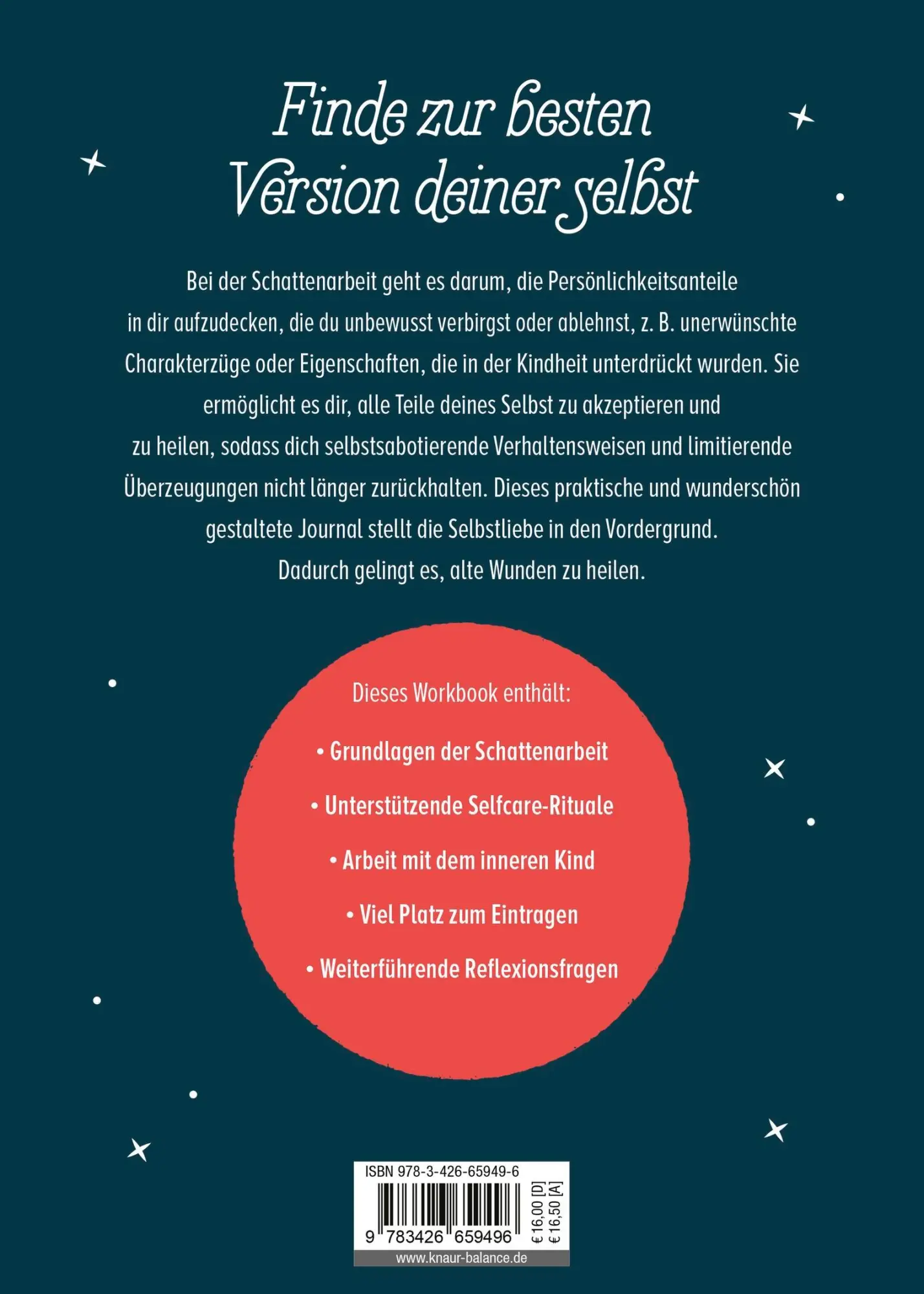 Rückseite: 9783426659496 | Shadow Work - das Selbstliebe-Journal | Latha Jay (u. a.) | Buch