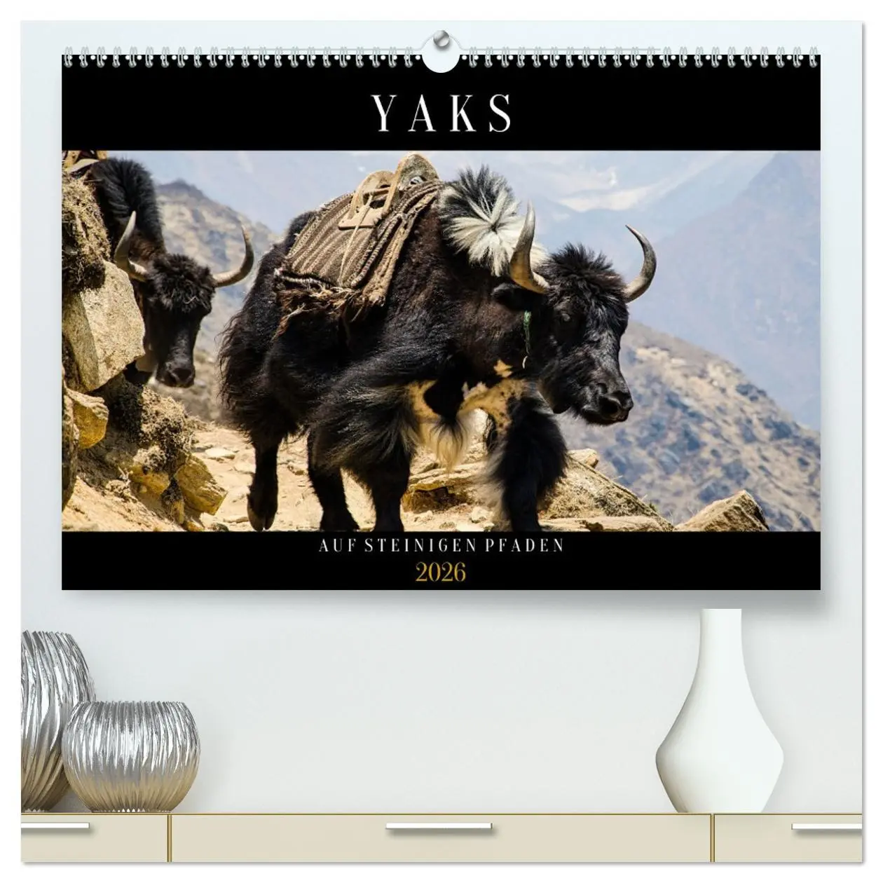 Cover: 9783457419496 | Yaks - auf steinigen Pfaden (hochwertiger Premium Wandkalender 2026...