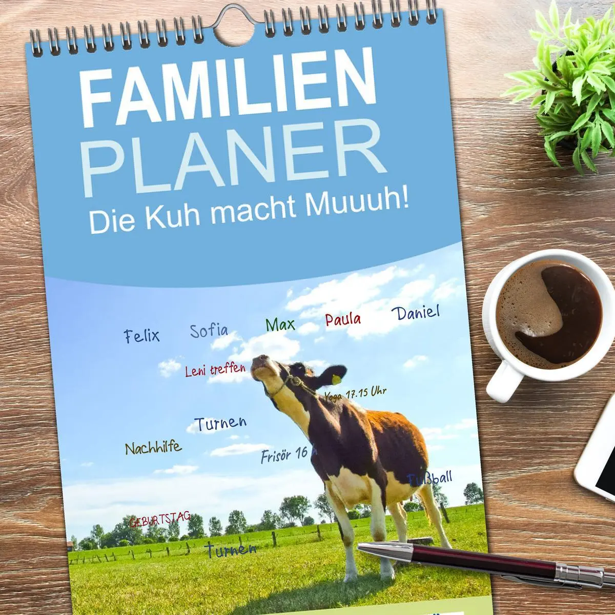 Bild: 9783516509496 | Familienplaner 2026 - Die Kuh macht Muuuh! mit 5 Spalten...