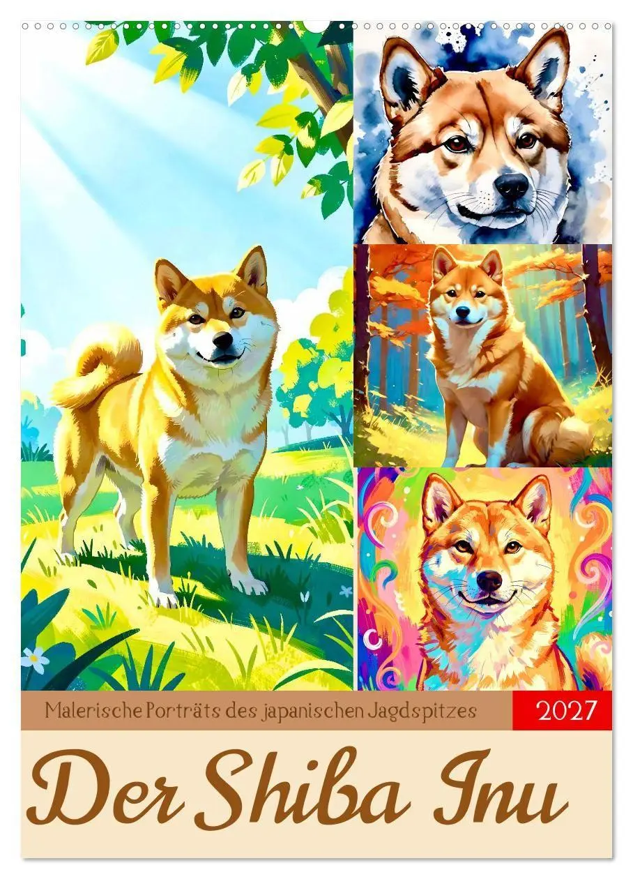 Cover: 9783594279496 | Der Shiba Inu (Wandkalender 2027 DIN A2 hoch), CALVENDO Monatskalender