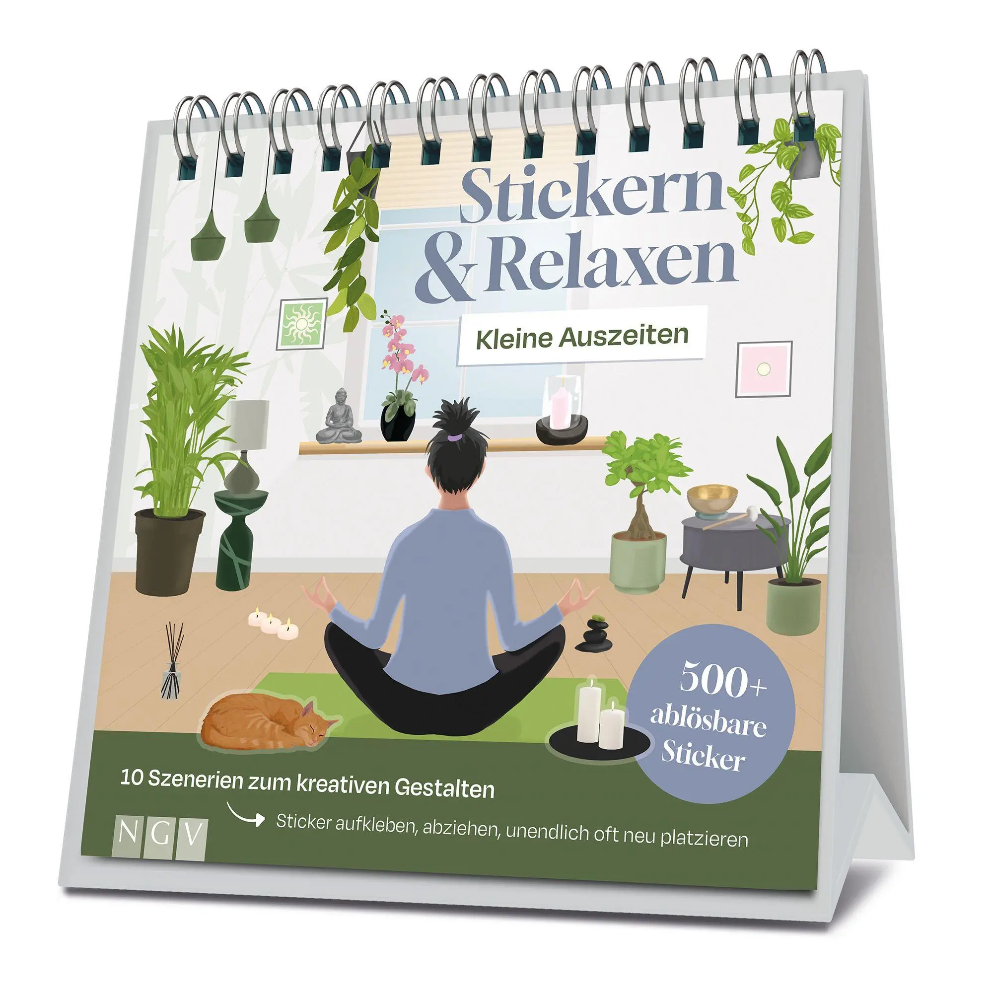 Cover: 9783625199496 | Kleine Auszeiten - Stickern &amp; Relaxen | Naumann &amp; Göbel Verlag | Buch
