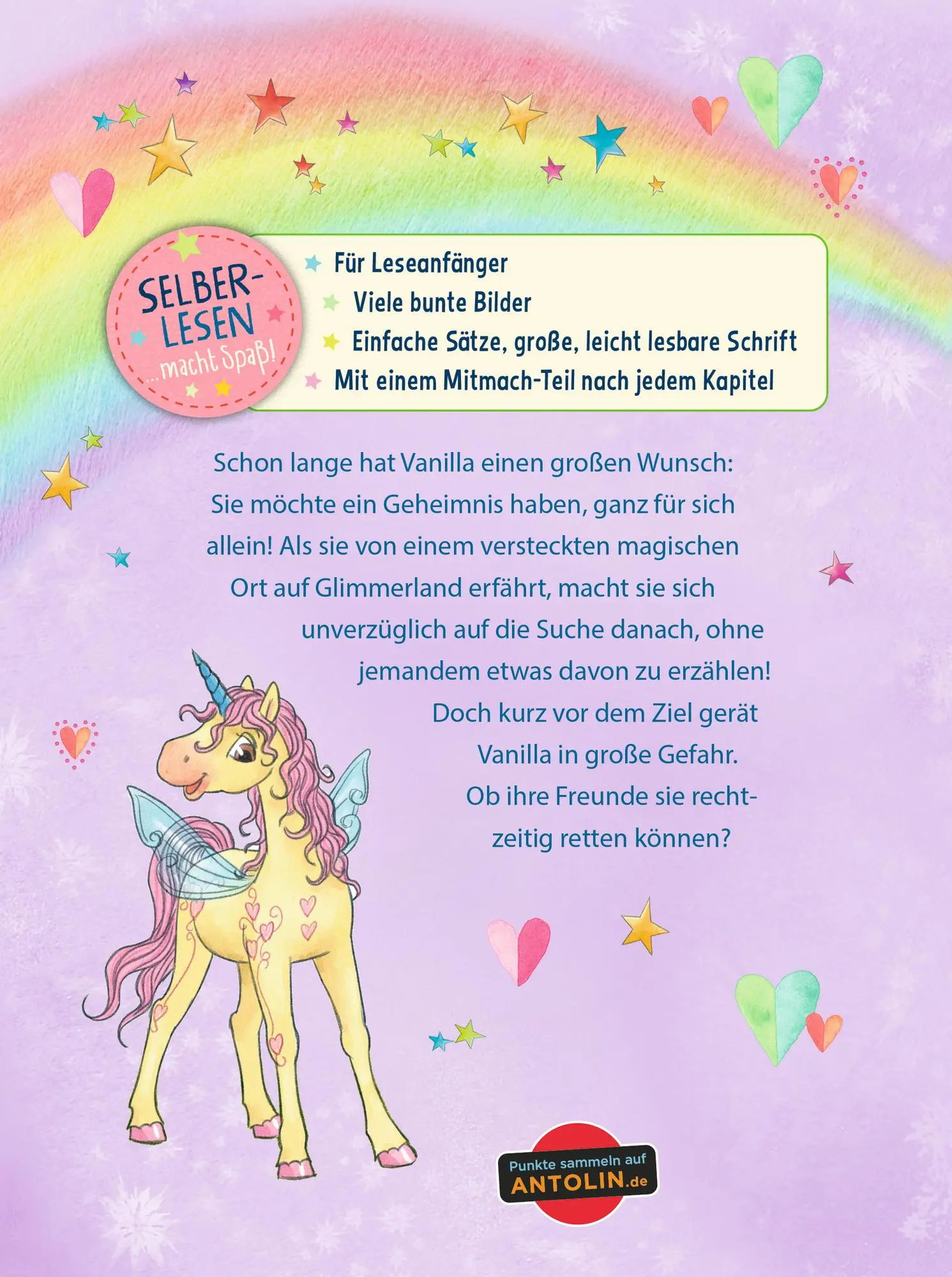 Rückseite: 9783649649496 | Einhorn-Paradies (Leseanfänger, Bd. 3) | Vanillas Geheimnis | Blum
