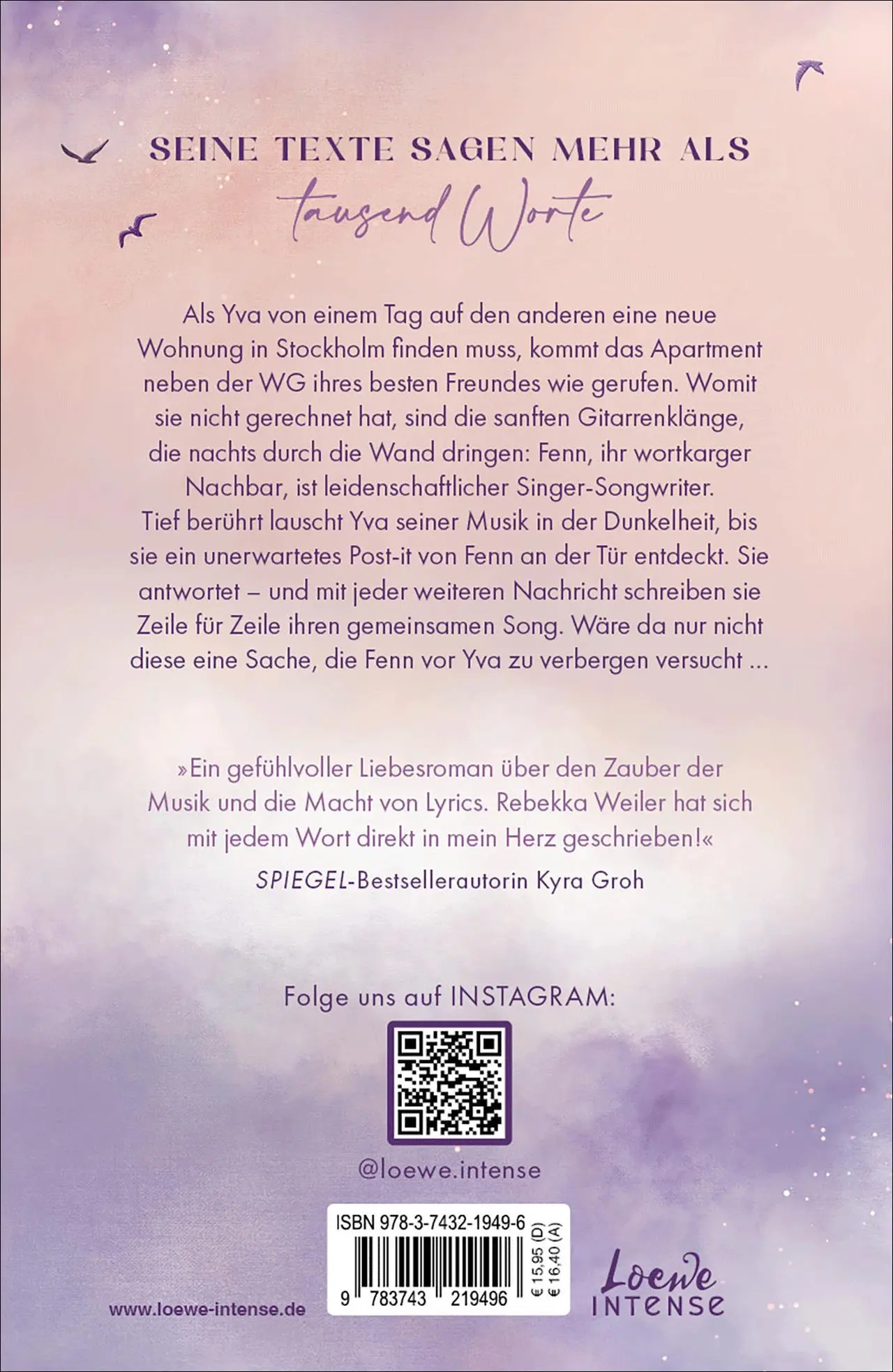 Rückseite: 9783743219496 | A Poet's Heart (Broken Artists, Band 1) | Rebekka Weiler | Taschenbuch