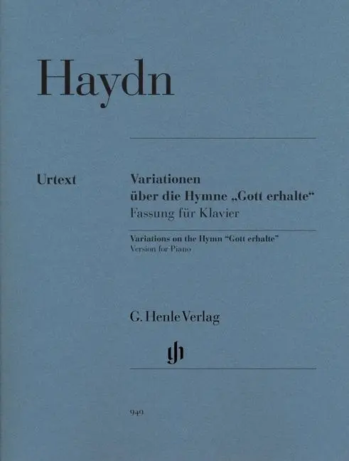 Cover: 9790201809496 | Variations On The Hymn 'Gott Erhalte' | Version for Piano | Buch