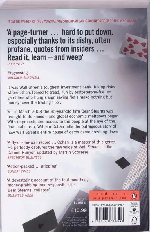 Rückseite: 9780141039596 | House of Cards | William D. Cohan | Taschenbuch | 592 S. | Englisch
