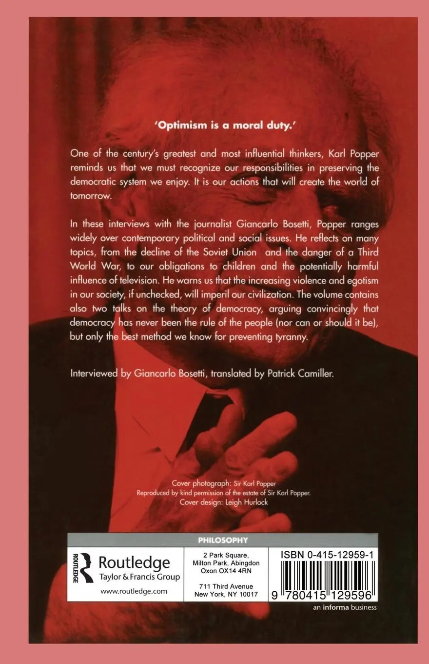 Rückseite: 9780415129596 | The Lesson of this Century | Karl Popper | Taschenbuch | Englisch