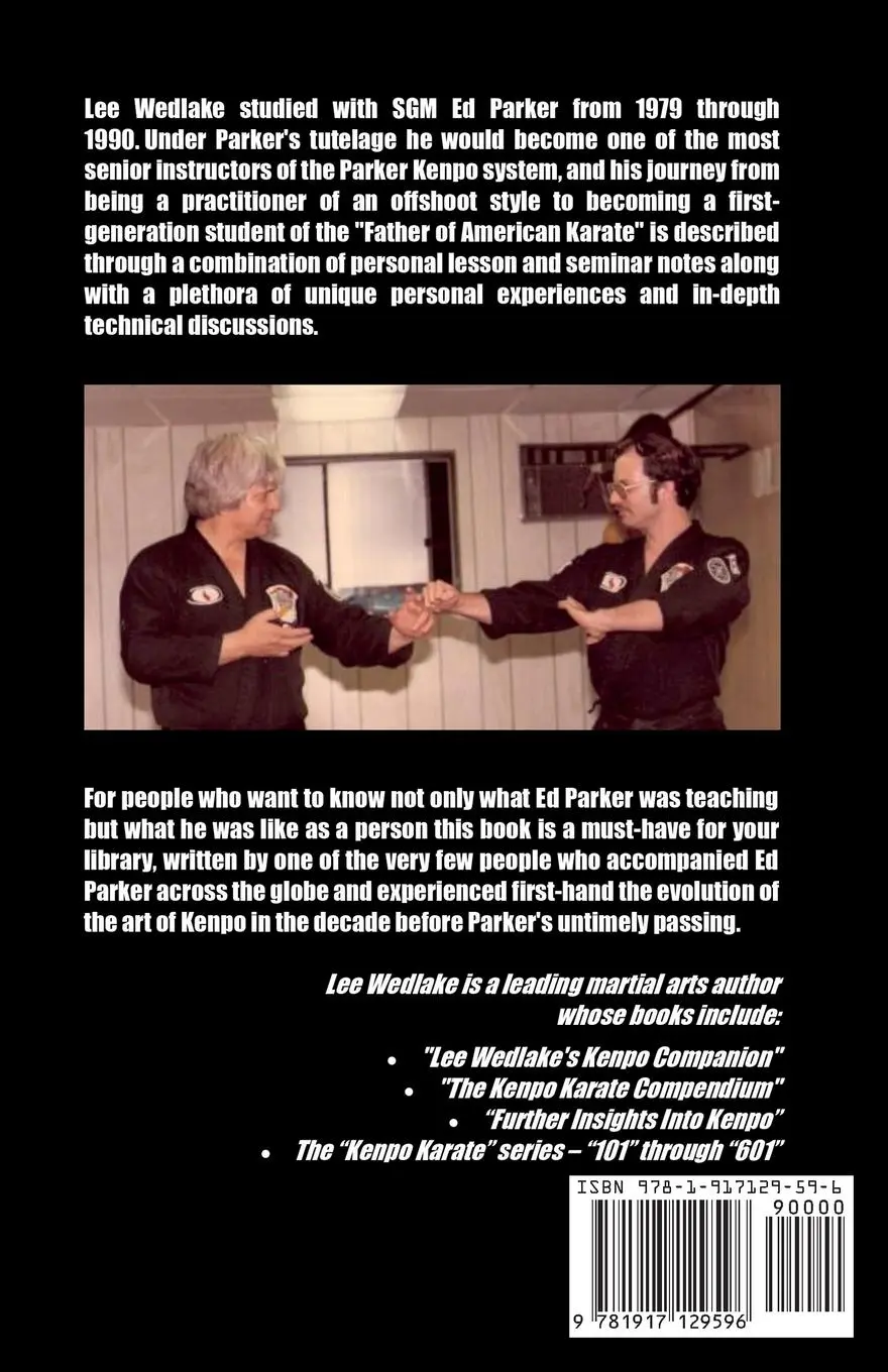 Rückseite: 9781917129596 | Lessons with Ed Parker | 2024 Edition | Lee Wedlake | Taschenbuch