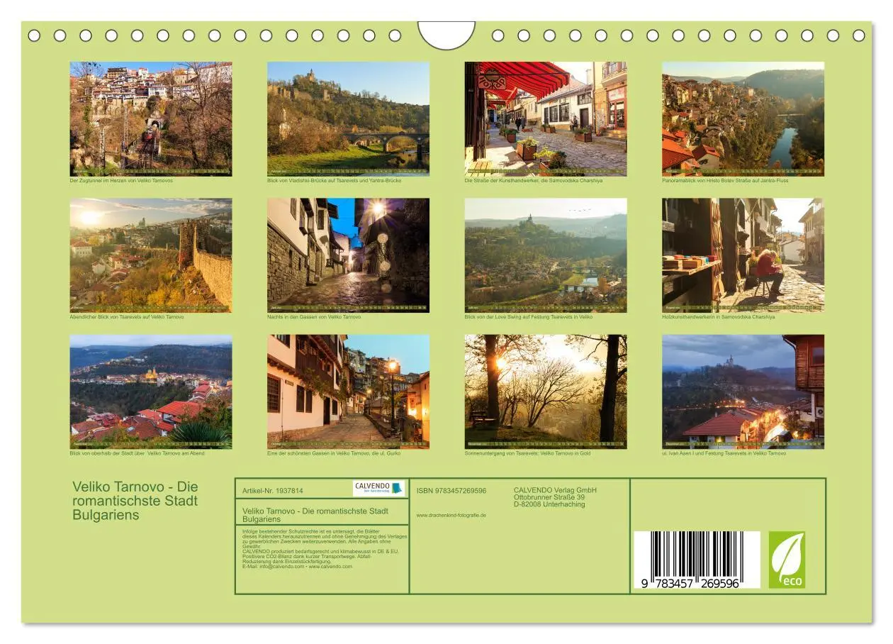 Bild: 9783457269596 | Veliko Tarnovo - Die romantischste Stadt Bulgariens (Wandkalender...