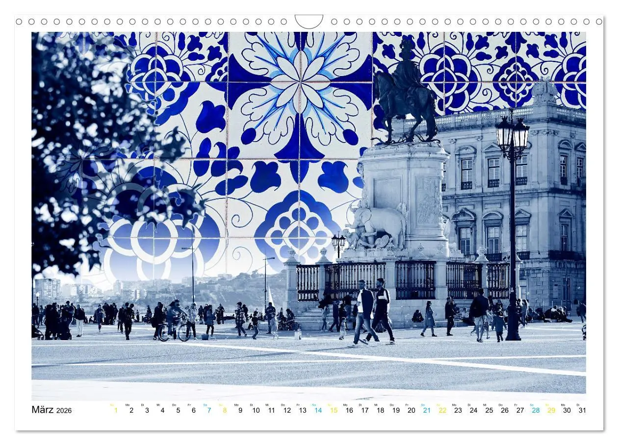 Bild: 9783457579596 | Lissabon One Day (Wandkalender 2026 DIN A3 quer), CALVENDO...