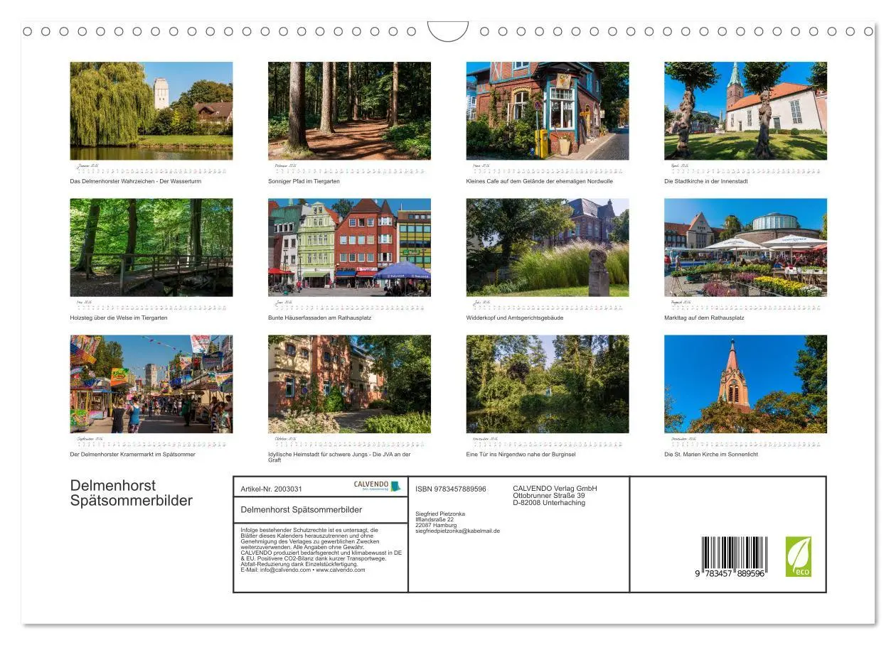 Bild: 9783457889596 | Delmenhorst Spätsommerbilder (Wandkalender 2026 DIN A3 quer),...