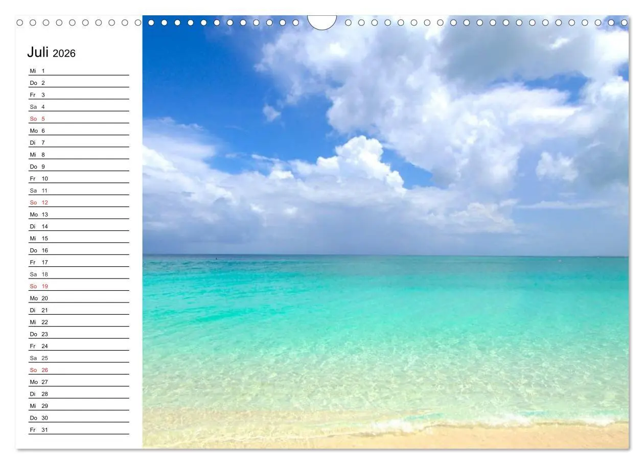 Bild: 9783457959596 | Traumstrände in der Karibik (Wandkalender 2026 DIN A3 quer),...