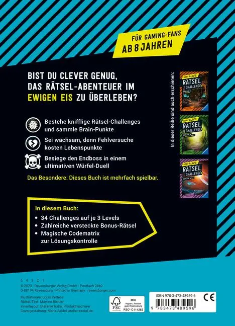 Bild: 9783473489596 | Stay alive! Rätsel-Challenge - Überlebe im ewigen Eis | Richter | Buch