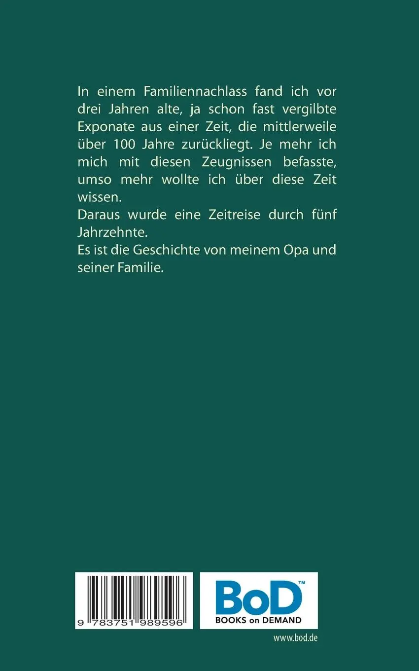 Rückseite: 9783751989596 | Verlorene Jahre | Fritz-Stefan Valtner | Taschenbuch | 274 S. | 2020