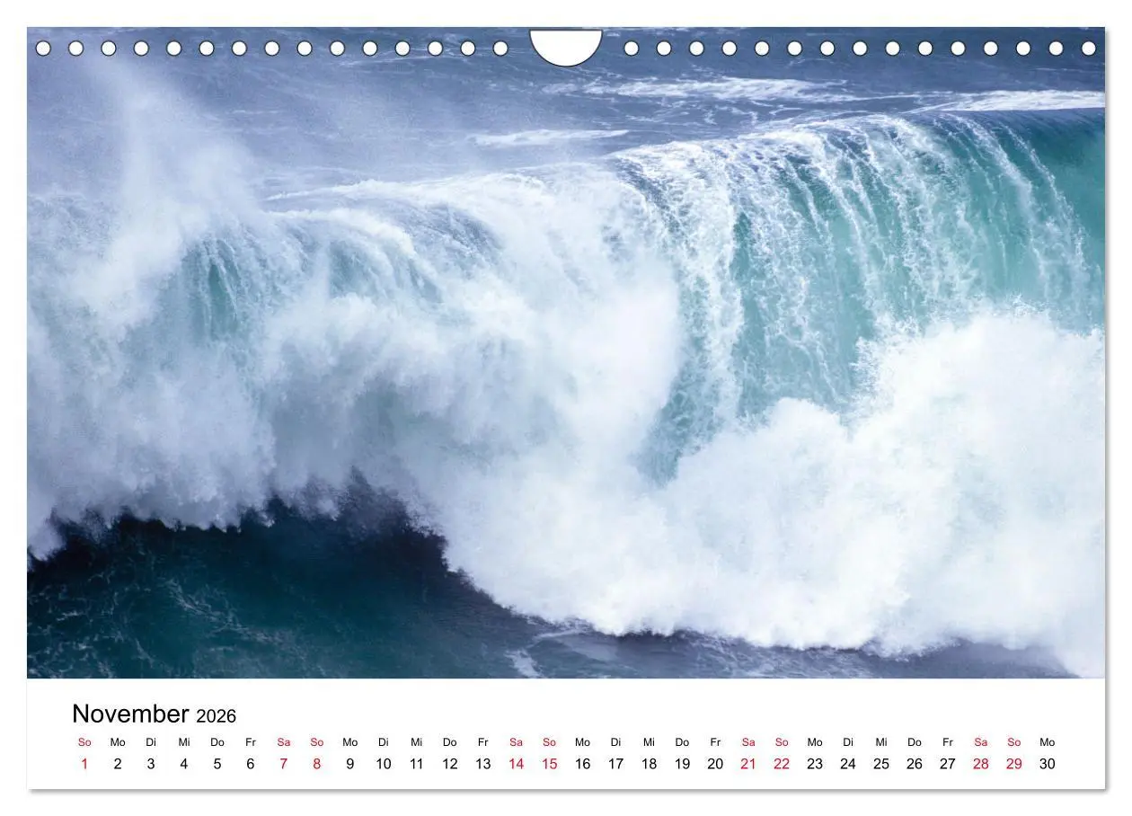 Bild: 9783457329696 | Naturschauspiel Wellen (Wandkalender 2026 DIN A4 quer), CALVENDO...