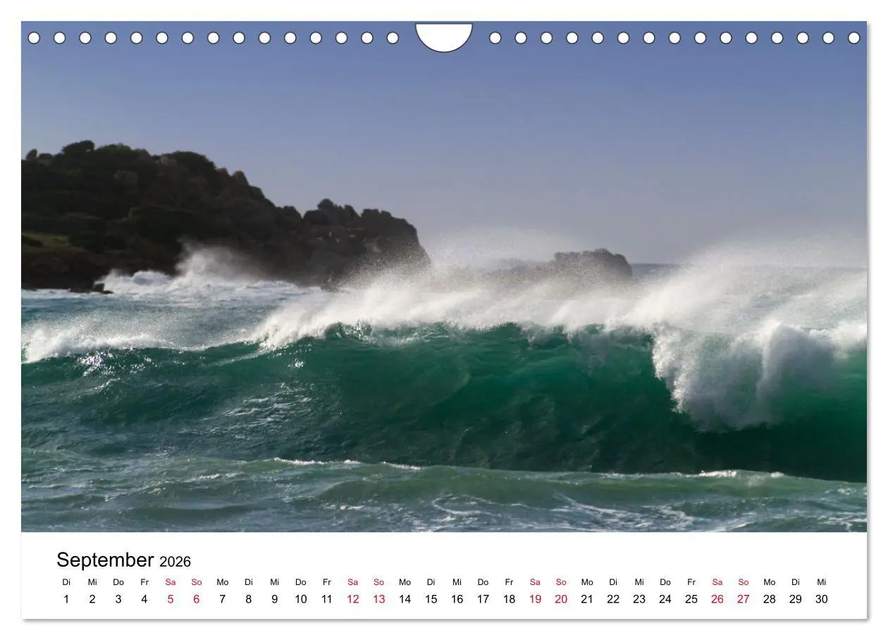 Bild: 9783457329696 | Naturschauspiel Wellen (Wandkalender 2026 DIN A4 quer), CALVENDO...