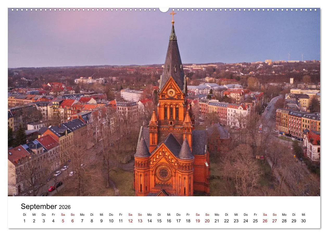 Bild: 9783457569696 | Zwickau - Luftaufnahmen (Wandkalender 2026 DIN A2 quer), CALVENDO...