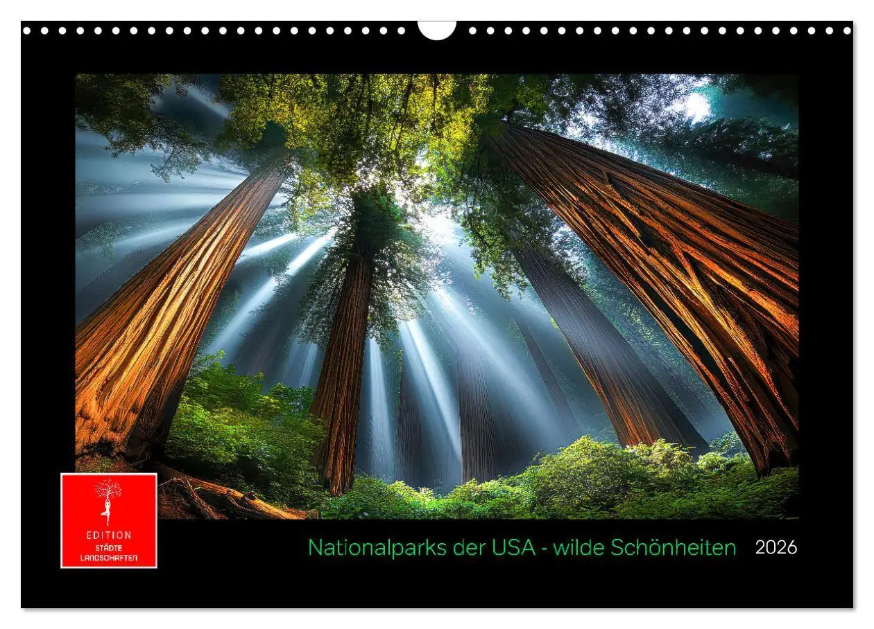 Cover: 9783457249796 | Nationalparks der USA - wilde Schönheiten (Wandkalender 2026 DIN A3...