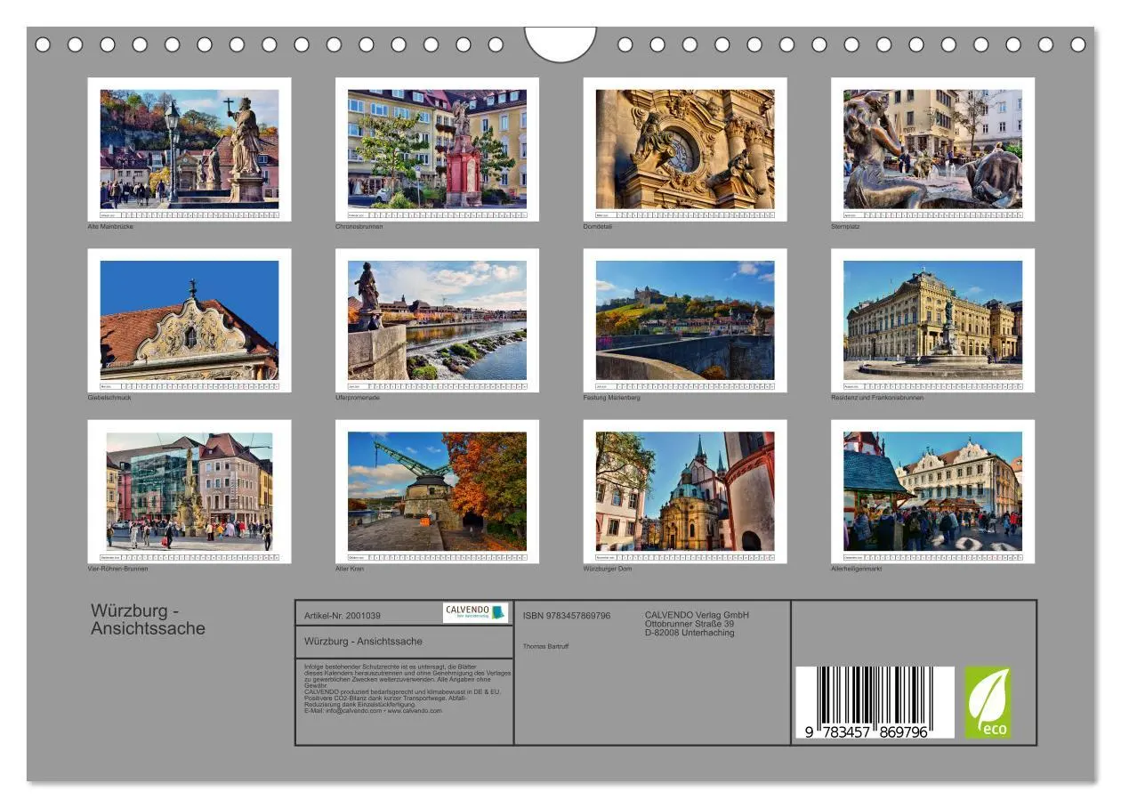 Bild: 9783457869796 | Würzburg - Ansichtssache (Wandkalender 2026 DIN A4 quer), CALVENDO...