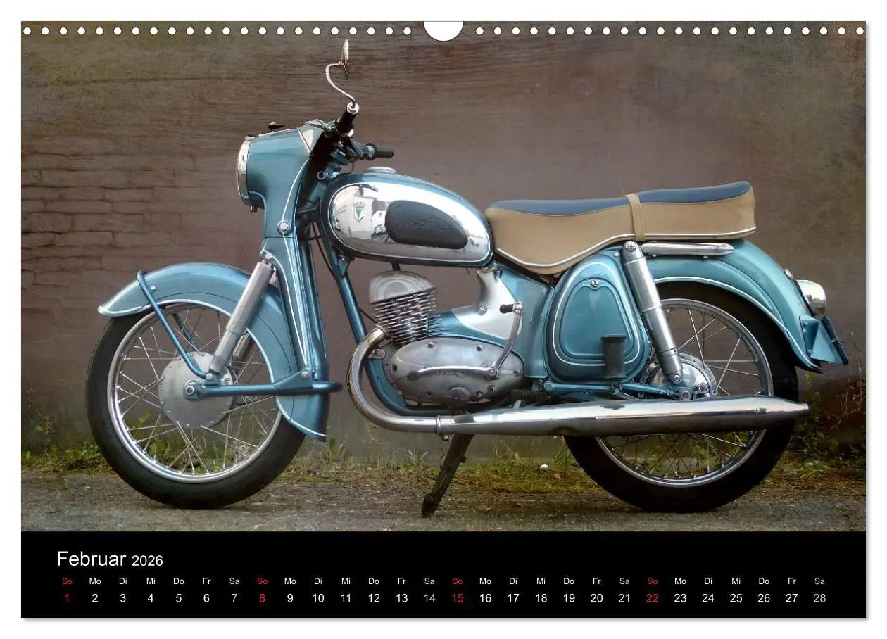 Bild: 9783516199796 | Motorrad Oldtimer (Wandkalender 2026 DIN A3 quer), CALVENDO...
