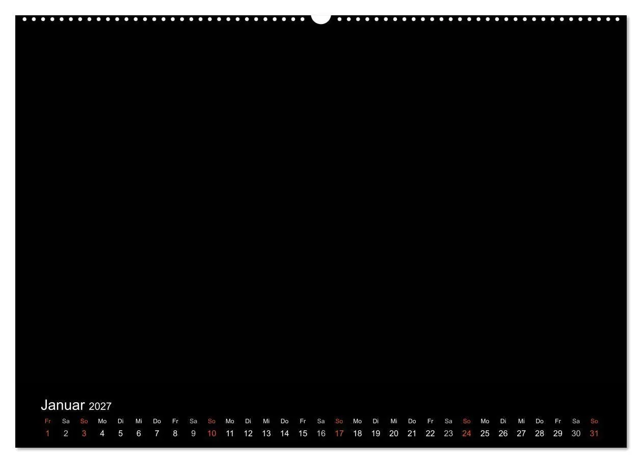 Bild: 9783594249796 | Bastelkalender - Schwarz (Wandkalender 2027 DIN A2 quer), CALVENDO...