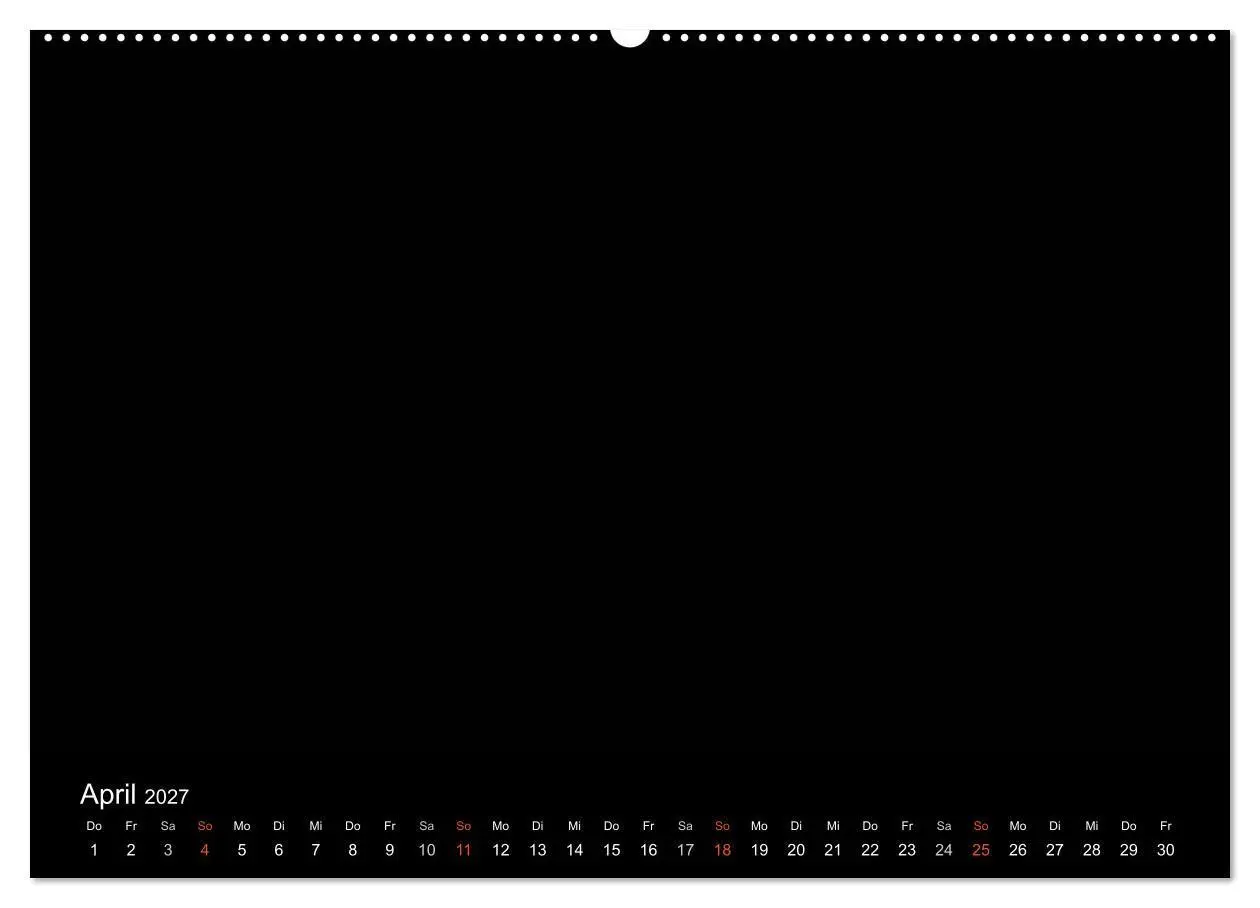 Bild: 9783594249796 | Bastelkalender - Schwarz (Wandkalender 2027 DIN A2 quer), CALVENDO...