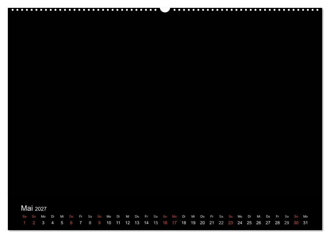 Bild: 9783594249796 | Bastelkalender - Schwarz (Wandkalender 2027 DIN A2 quer), CALVENDO...