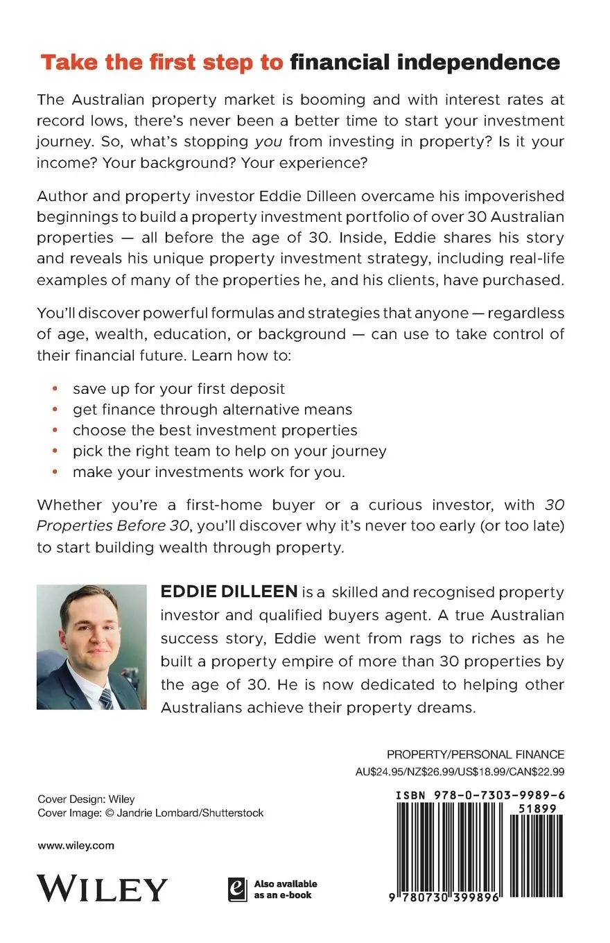 Rückseite: 9780730399896 | 30 Properties Before 30 | Eddie Dilleen | Taschenbuch | 180 S. | 2022