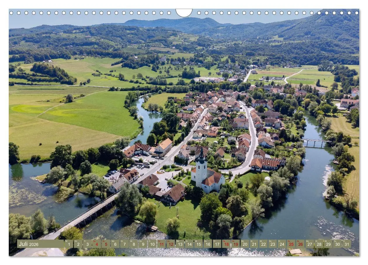 Bild: 9783457619896 | Im Herzen Sloweniens (Wandkalender 2026 DIN A3 quer), CALVENDO...