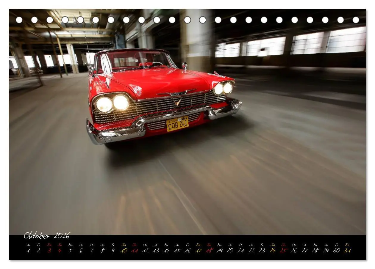 Bild: 9783516019896 | John Carpenter´s Christine (Tischkalender 2026 DIN A5 quer),...
