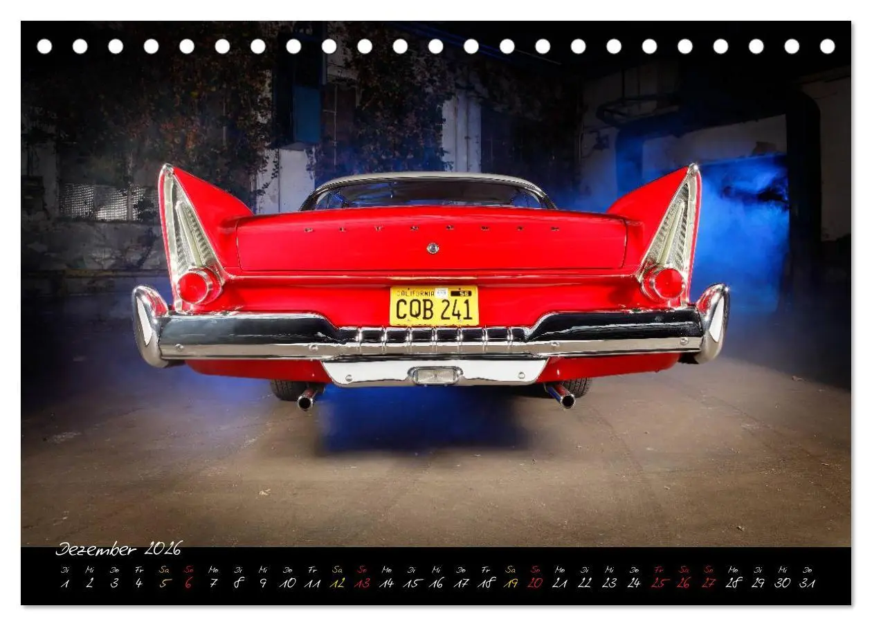 Bild: 9783516019896 | John Carpenter´s Christine (Tischkalender 2026 DIN A5 quer),...
