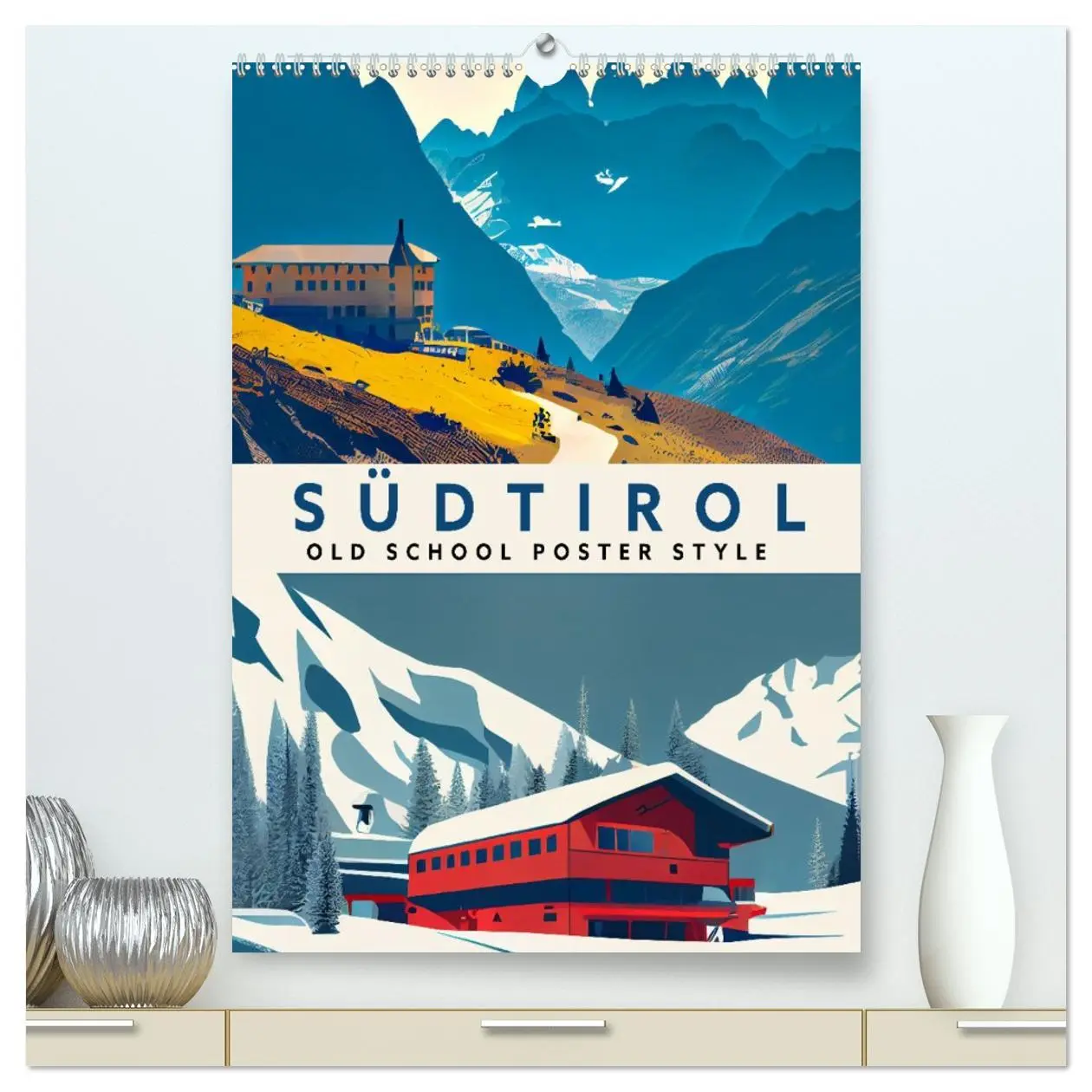 Cover: 9783516329896 | Südtirol - Old School Poster Style (hochwertiger Premium...