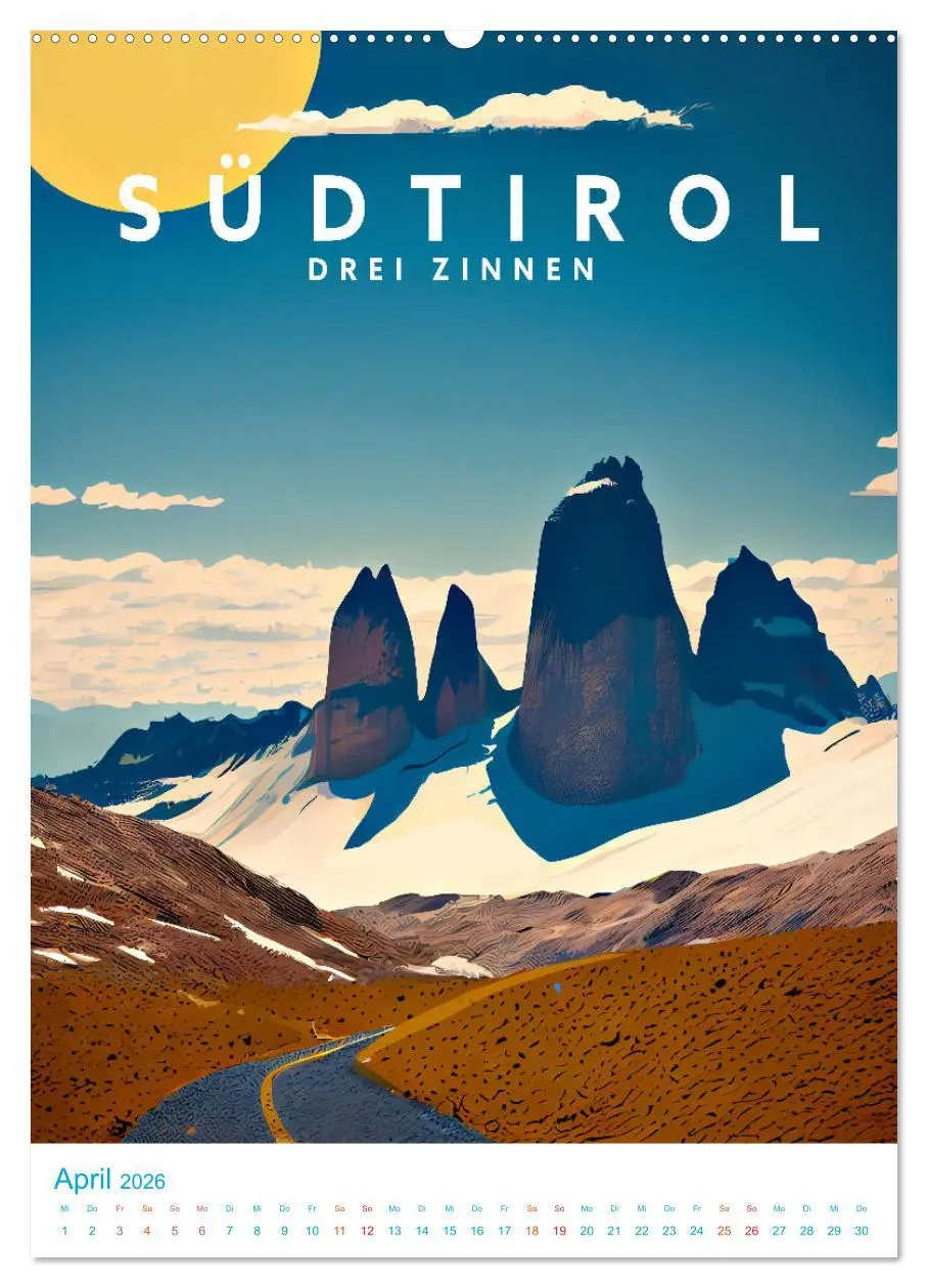 Bild: 9783516329896 | Südtirol - Old School Poster Style (hochwertiger Premium...