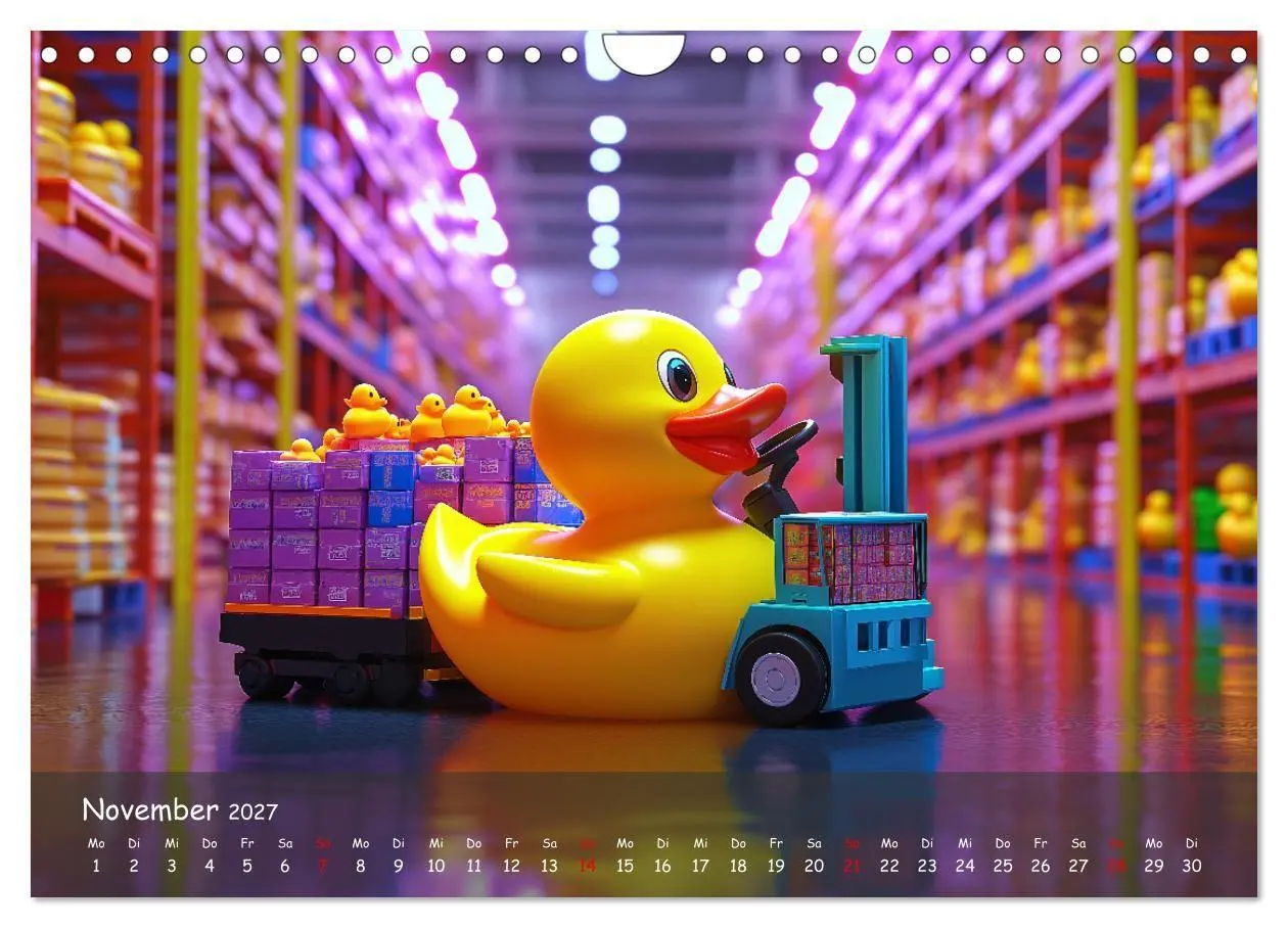 Bild: 9783569039896 | Badeenten Kalender - Quietscheenten in der Berufswelt (Wandkalender...