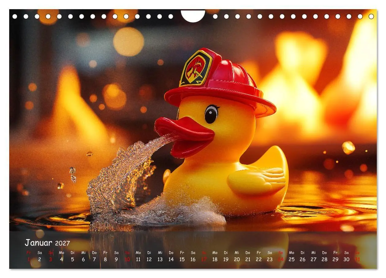 Bild: 9783569039896 | Badeenten Kalender - Quietscheenten in der Berufswelt (Wandkalender...