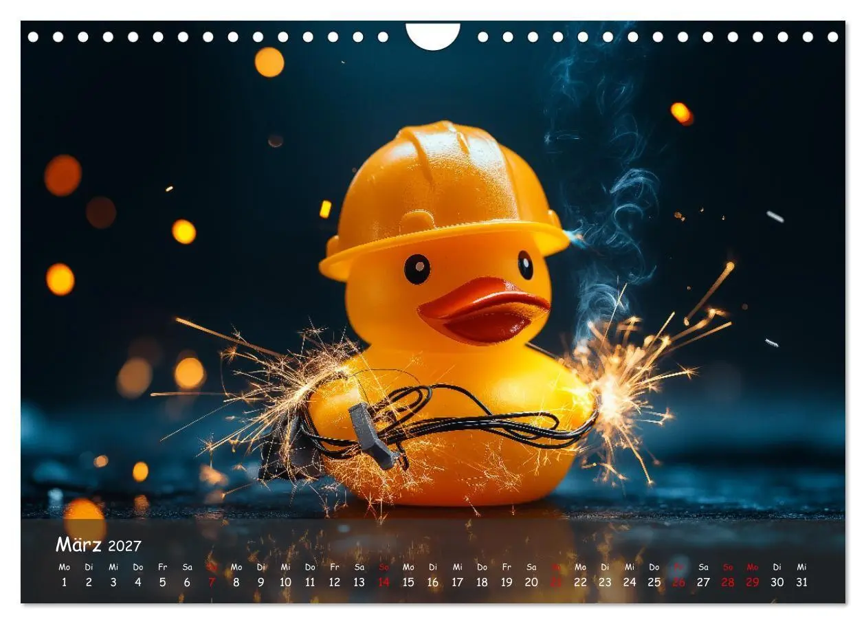 Bild: 9783569039896 | Badeenten Kalender - Quietscheenten in der Berufswelt (Wandkalender...