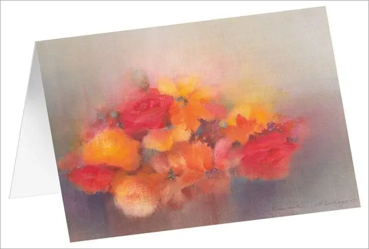 Bild: 4250454729996 | Kunstkarten-Set "Blumengrüße" | Stefanie Bahlinger | Taschenbuch