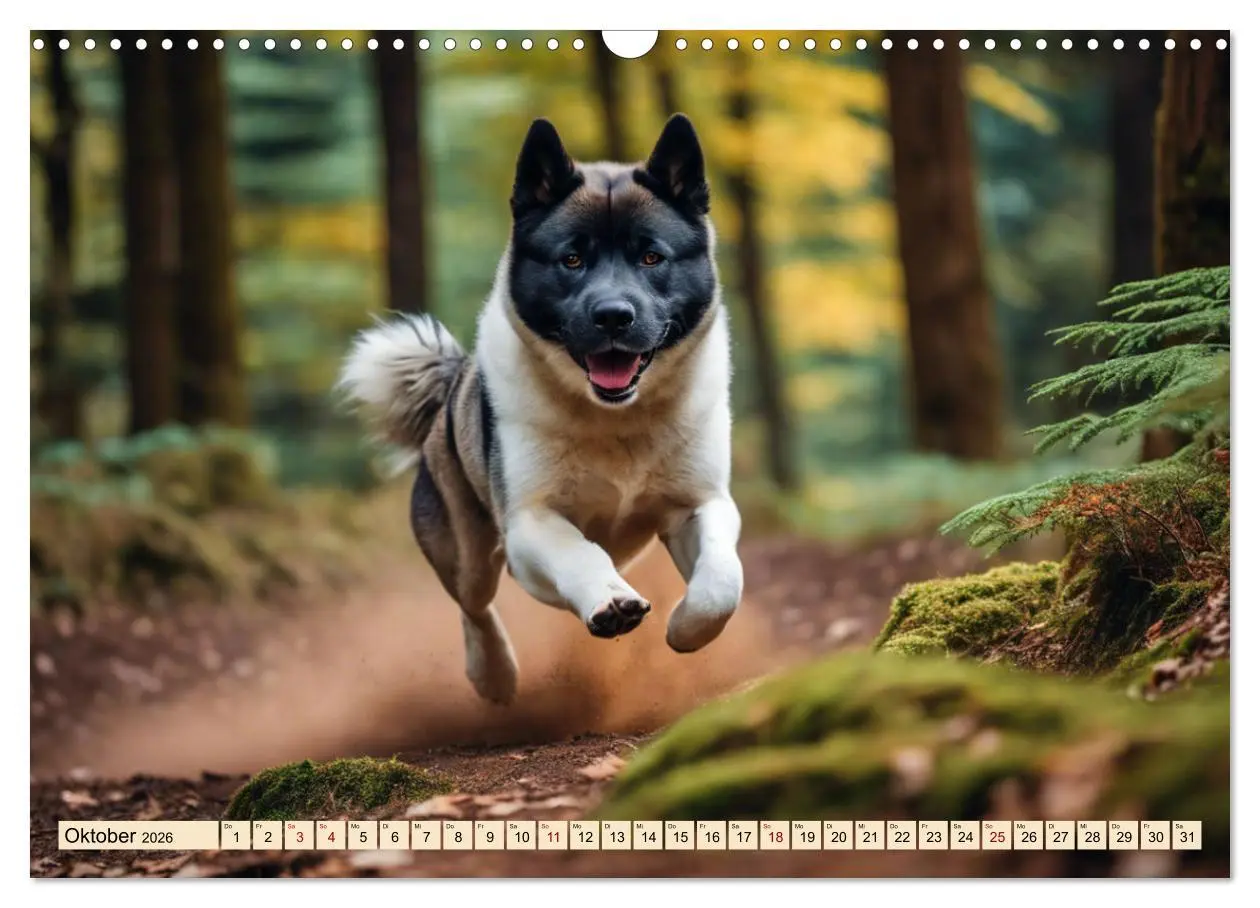 Bild: 9783457399996 | Akita Inu - Inbegriff der Treue (Wandkalender 2026 DIN A3 quer),...