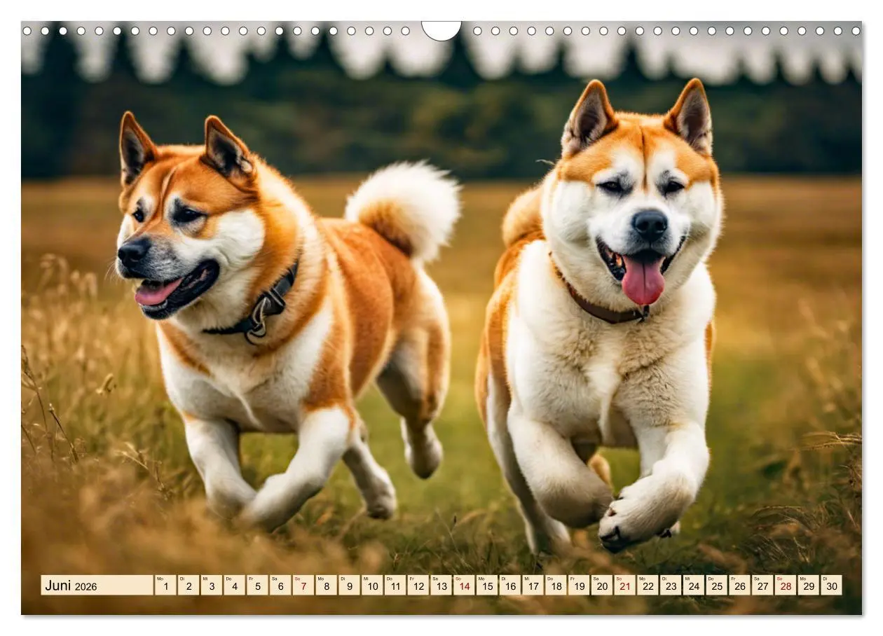 Bild: 9783457399996 | Akita Inu - Inbegriff der Treue (Wandkalender 2026 DIN A3 quer),...