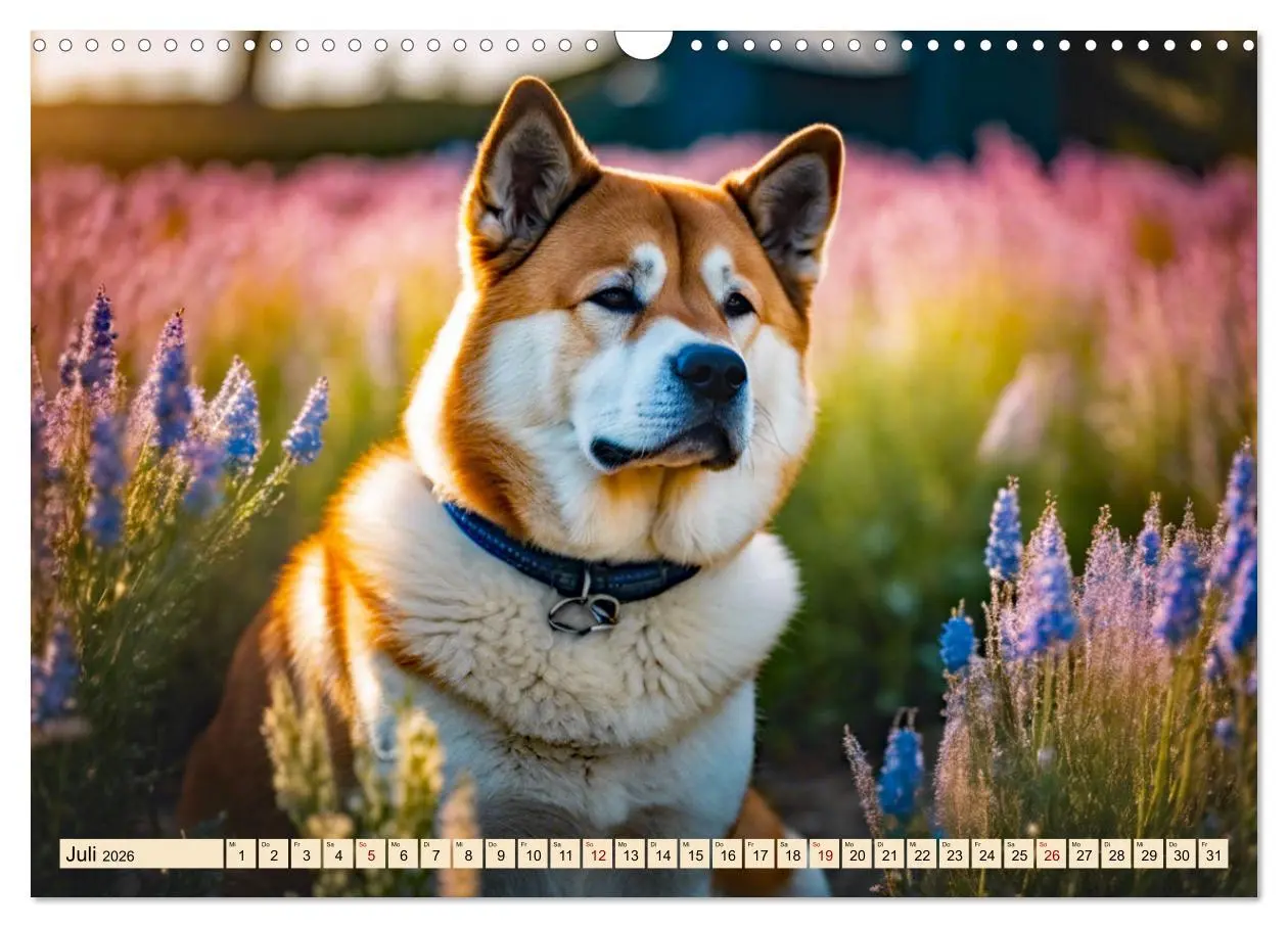 Bild: 9783457399996 | Akita Inu - Inbegriff der Treue (Wandkalender 2026 DIN A3 quer),...