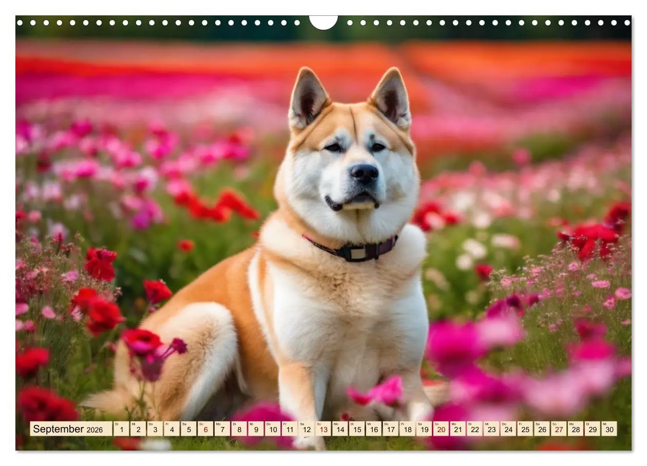 Bild: 9783457399996 | Akita Inu - Inbegriff der Treue (Wandkalender 2026 DIN A3 quer),...
