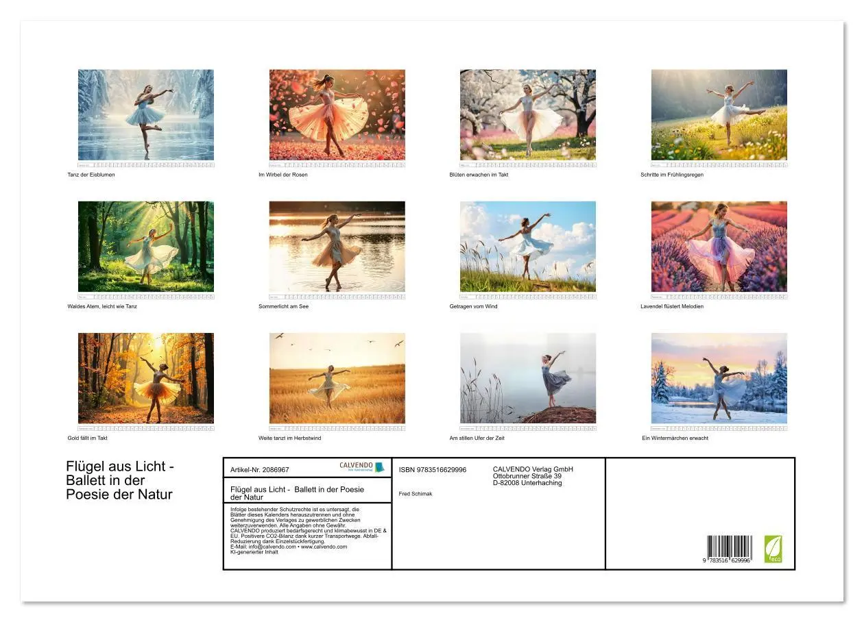 Bild: 9783516629996 | Flügel aus Licht - Ballett in der Poesie der Natur (Wandkalender...
